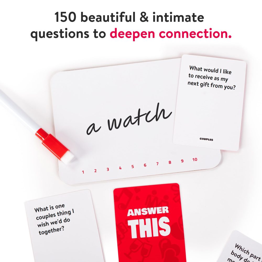Answer This - Couples - How Well Do You Know Your Partner? - Relationship & Conversation Card Game for a Date Night or a Party - Cool Anniversary or Valentines Gift - Image 4
