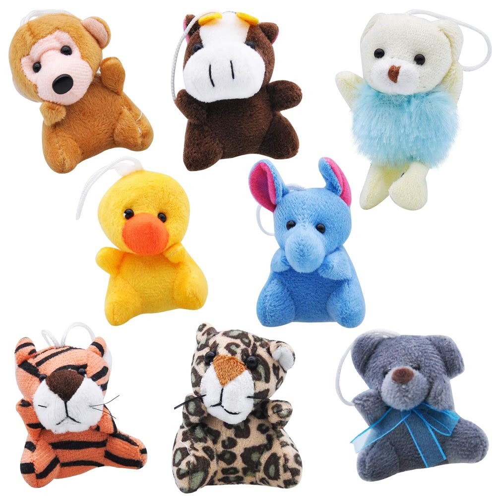 JOYIN 24 Pcs Mini Animal Plush Toys, 2.5-3”(6.4-7.6cm) Stuffed Animal Bulk for Kids, Easter Egg Filler Party Bag Fillers for Kids, Pinata Fillers, School Prizes, Christmas Stocking Fillers Kids - Image 6