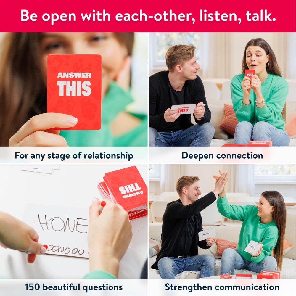 Answer This - Couples - How Well Do You Know Your Partner? - Relationship & Conversation Card Game for a Date Night or a Party - Cool Anniversary or Valentines Gift - Image 5