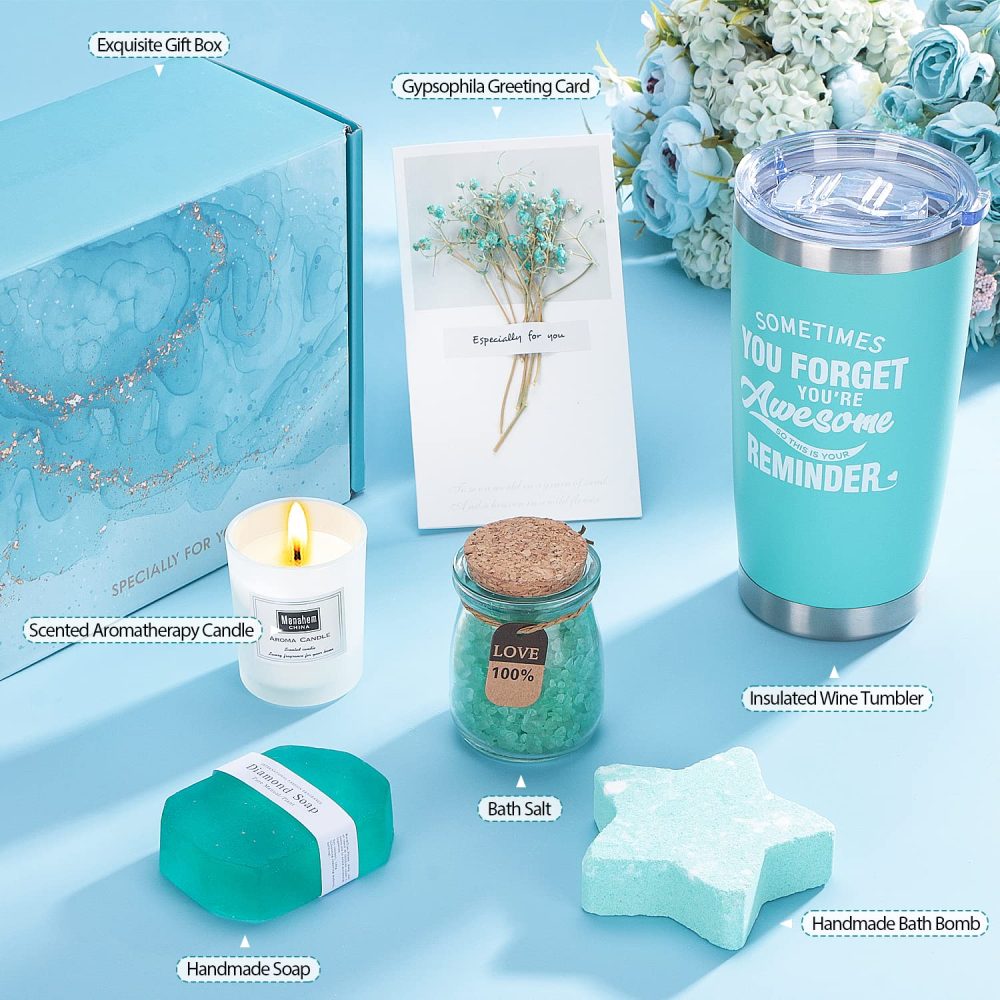 Birthday Pamper Gifts for Women, Unique Self Care Package Relaxation Spa Bath Set for Her, Wellbeing Get Well Soon Gifts for Women, Ladies Pamper Hamper Birthday Gifts for Mum, Friends, Sister, Wife - Image 3