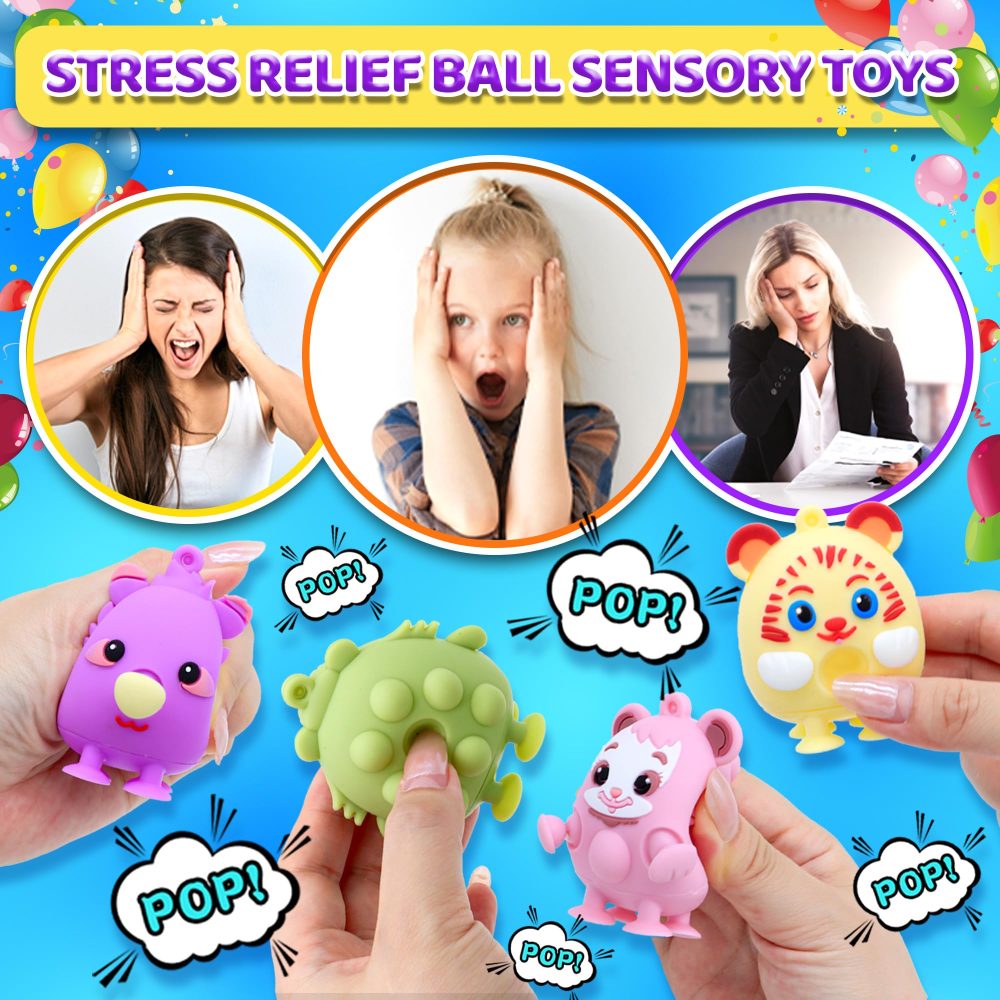 108Pcs Fidget Toys Pack Party Favors Gifts for Kids Adults Autism Sensory Toy Carnival Classroom Rewards Prizes Goodie Bag Stuffers Loot Bags Filler Toys for Valentines - Image 7