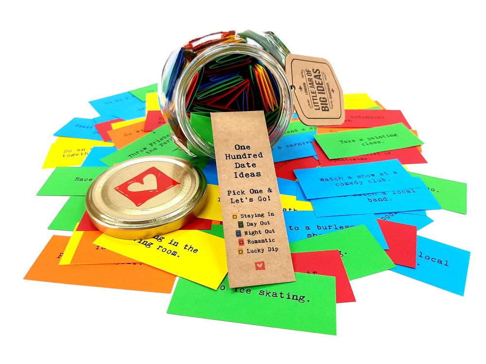 Little Jar of Big Ideas® - 100 Date Ideas - Pick One & Let's Go - Unique Thoughtful Gift - Memorable Gift - Unique Present - Artisan Handcrafted Gift (Standard) - Image 3