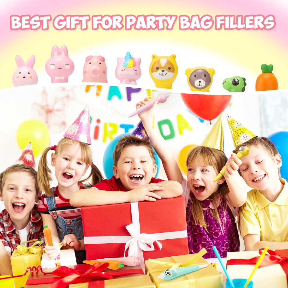 OPPZZIT Party Bag Fillers for Girls and Boys, 20 Pcs Multi Coloured Pens All in One, Party Favours for Kids Unisex, Cute Party Bag Ideas - Image 7