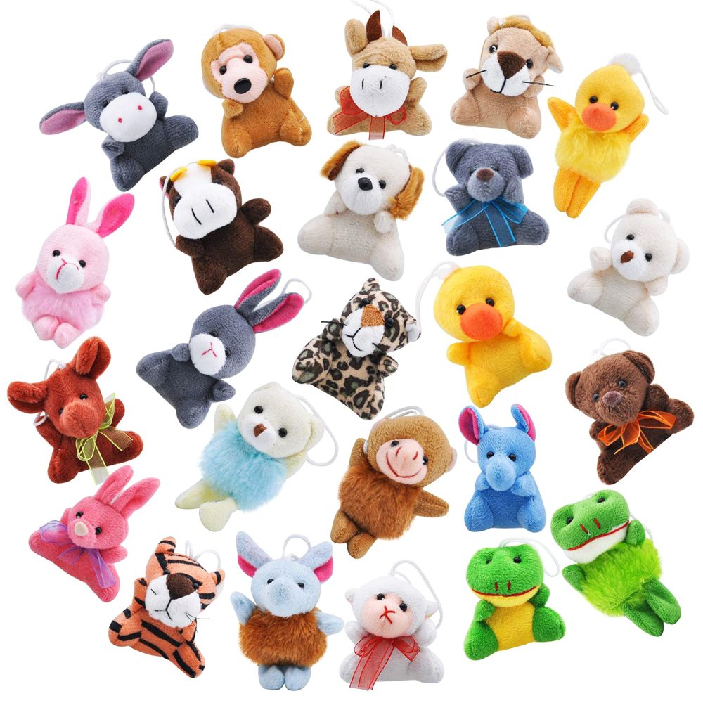 JOYIN 24 Pcs Mini Animal Plush Toys, 2.5-3”(6.4-7.6cm) Stuffed Animal Bulk for Kids, Easter Egg Filler Party Bag Fillers for Kids, Pinata Fillers, School Prizes, Christmas Stocking Fillers Kids - Image 7