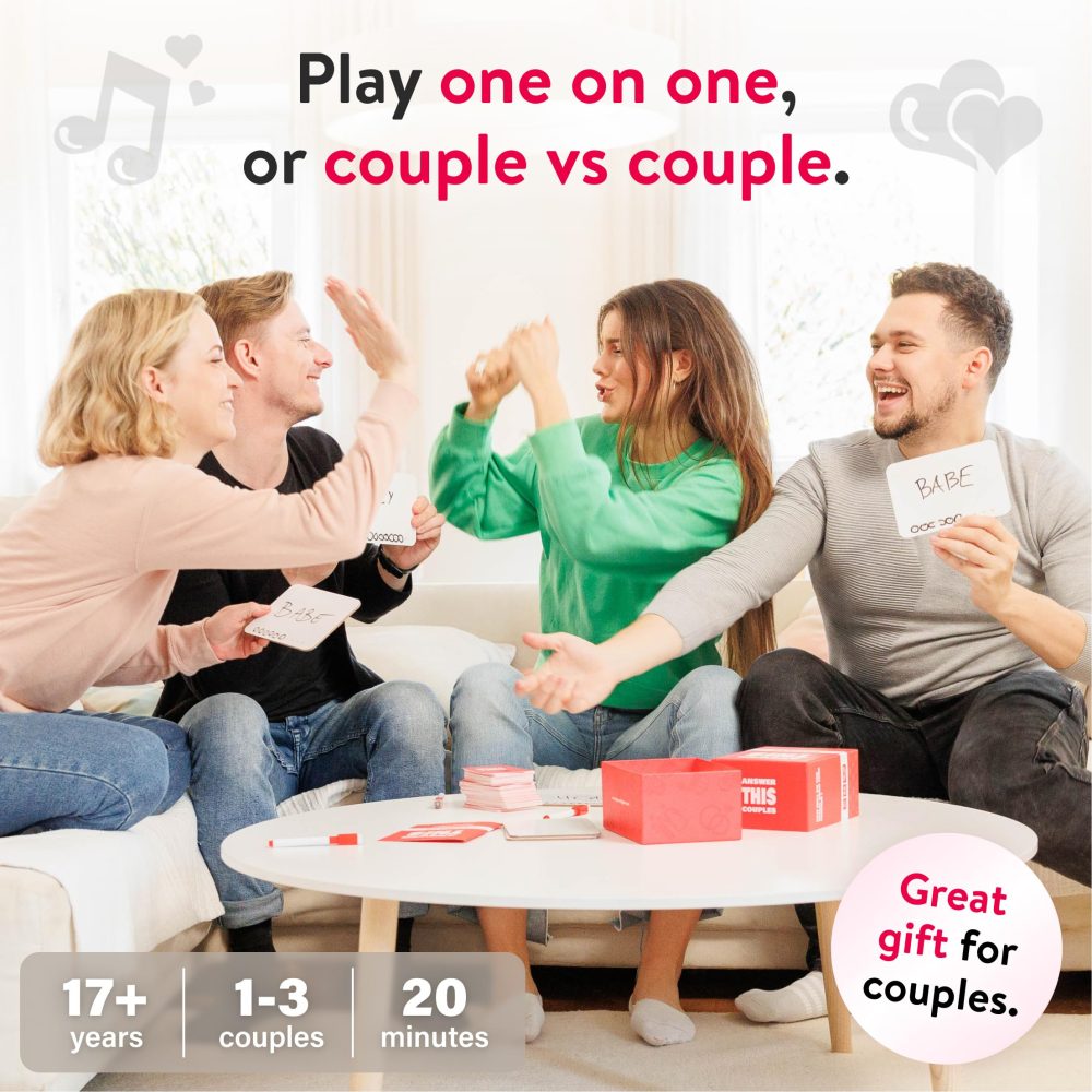 Answer This - Couples - How Well Do You Know Your Partner? - Relationship & Conversation Card Game for a Date Night or a Party - Cool Anniversary or Valentines Gift - Image 3