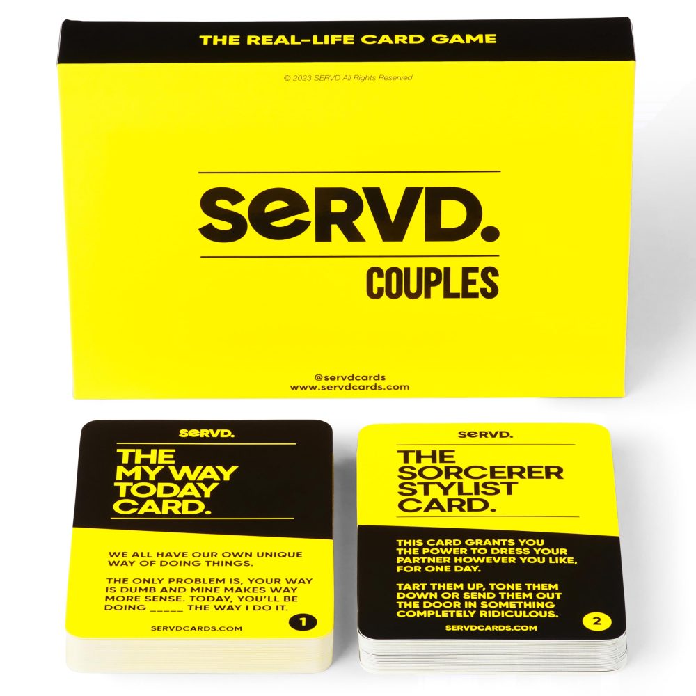 SERVD - Couples - The Hilarious Real-Life Couples Card Game | A Funny Couples Gift for Anniversary, Valentines Day, Christmas, Date Nights & More | Unique Couples Strategy Game - Image 2