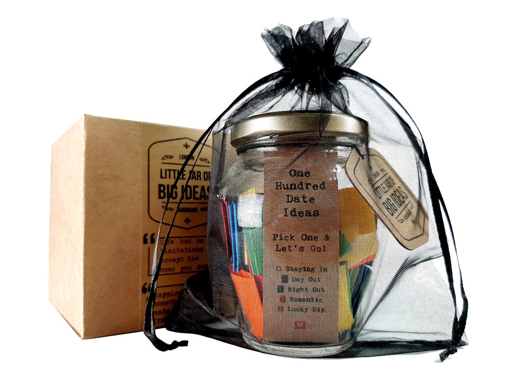 Little Jar of Big Ideas® - 100 Date Ideas - Pick One & Let's Go - Unique Thoughtful Gift - Memorable Gift - Unique Present - Artisan Handcrafted Gift (Standard) - Image 2
